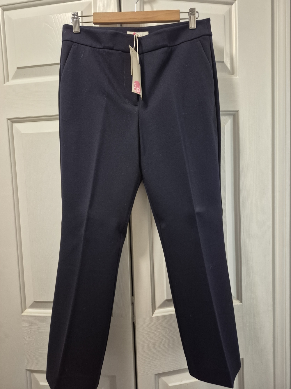 Boden Tailored  Womens Navy Dress Pants Classic Straight Fit Sz 10